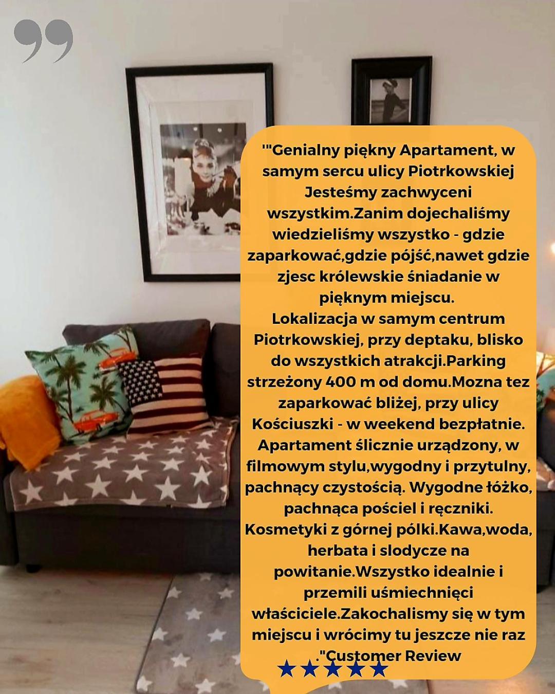 Hollywood Apartament Piotrkowska Klimat,Jakość,Styl Łódź Zewnętrze zdjęcie